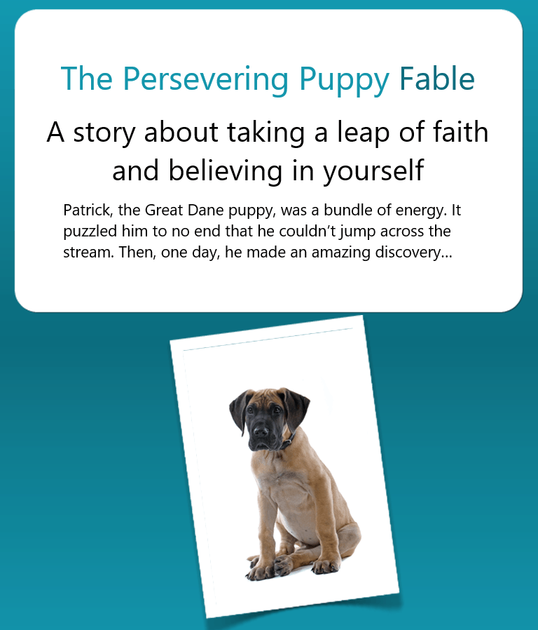 The Persevering Puppy Fable